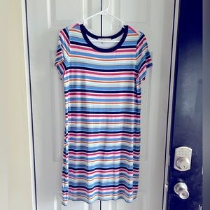 Loft - stripped T- shirt dress